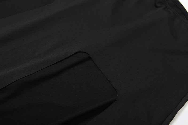 Crewneck sleeveless button slit maxi skirt set  | Festival Outfits Women