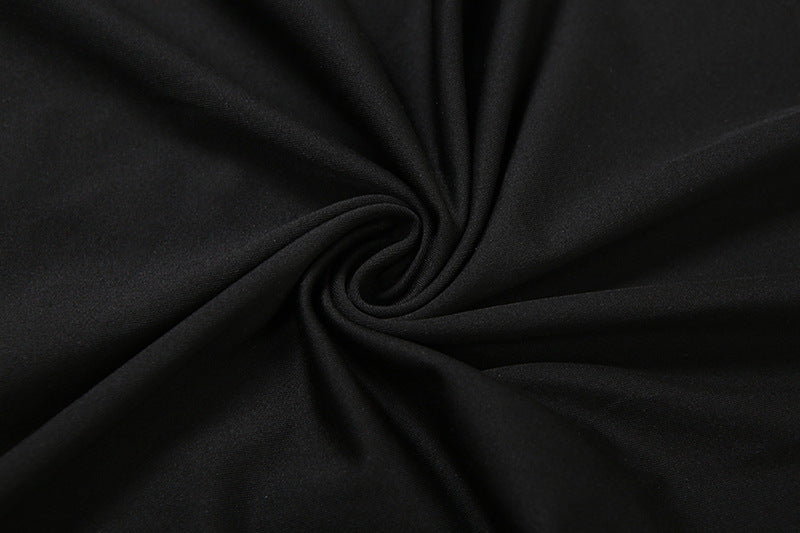 Long sleeve gloves ruched irregular mini dress  | Festival Outfits Women