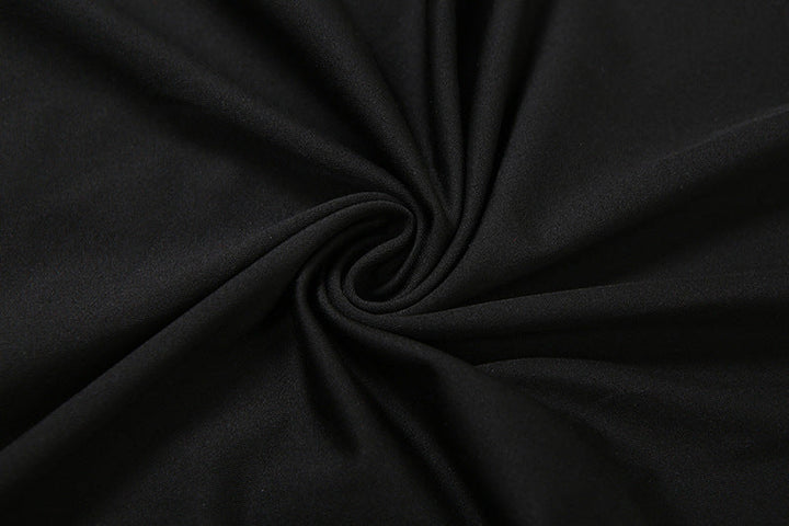 Long sleeve gloves ruched irregular mini dress  | Festival Outfits Women