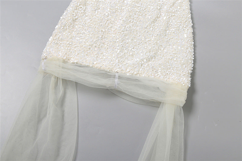 Glitter mesh tube mini dress  | Festival Outfits Women