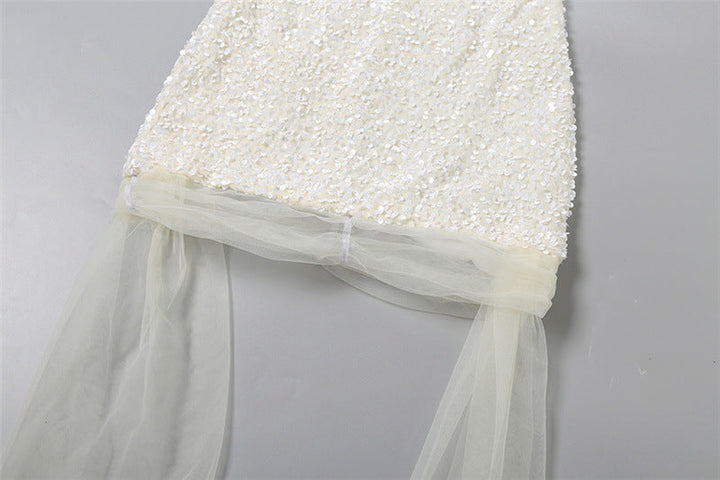 Glitter mesh tube mini dress  | Festival Outfits Women