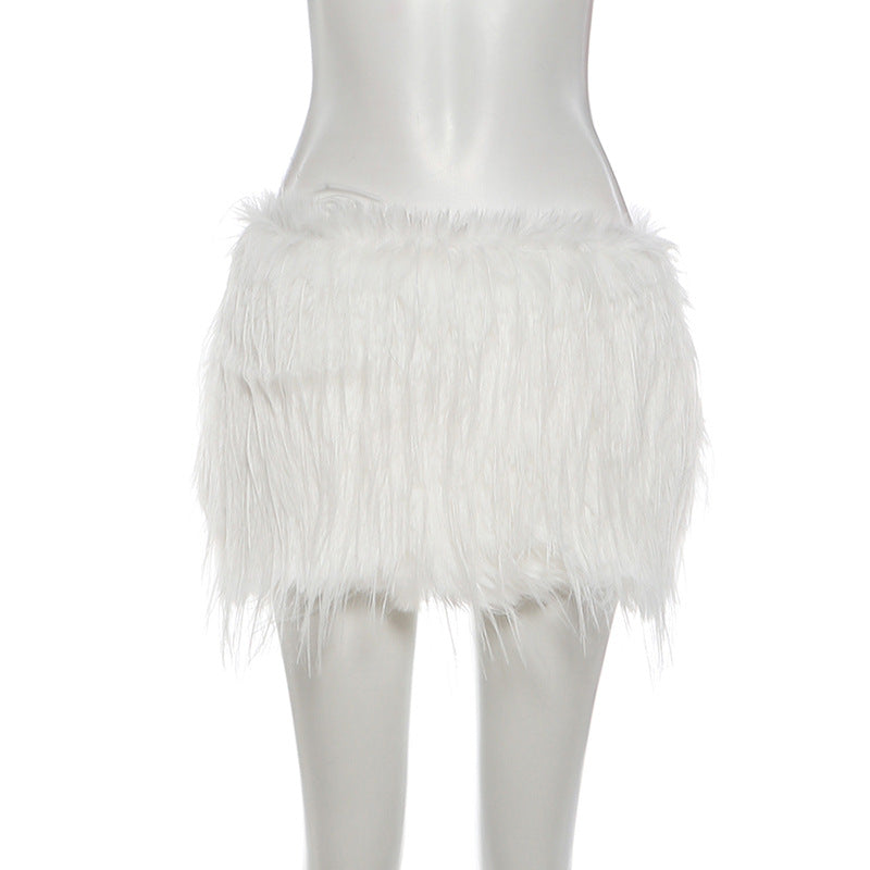 Fluffy A line mini skirt  | Festival Outfits Women