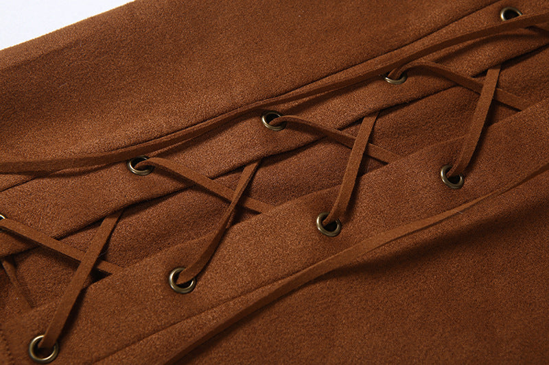 Lace up A line mini skirt  | Festival Outfits Women