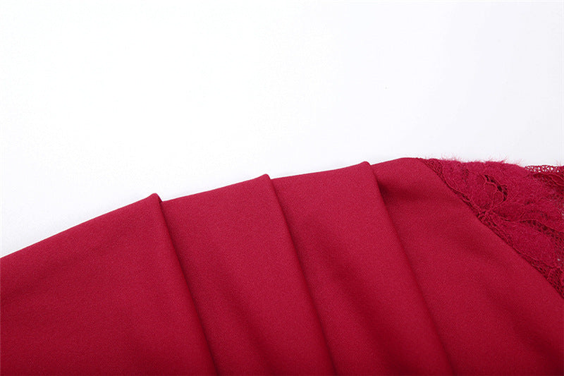 Long sleeve v neck lace maxi dress  | Festival Outfits Women