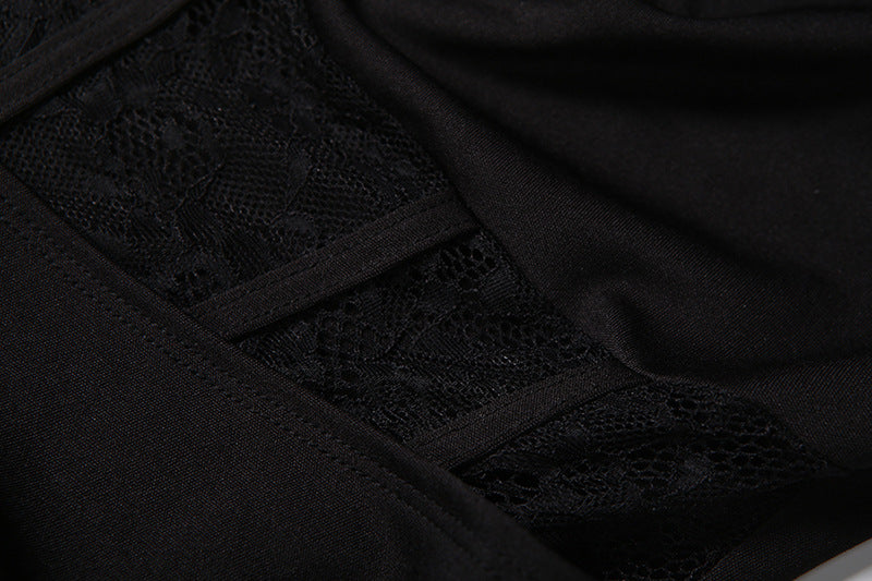 Long sleeve cowl neck lace ruched maxi dress  | Festival Outfits Women