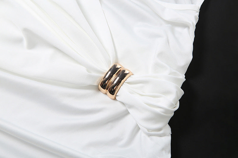 Long sleeve hollow out ruched crewneck cut out mini dress  | Festival Outfits Women