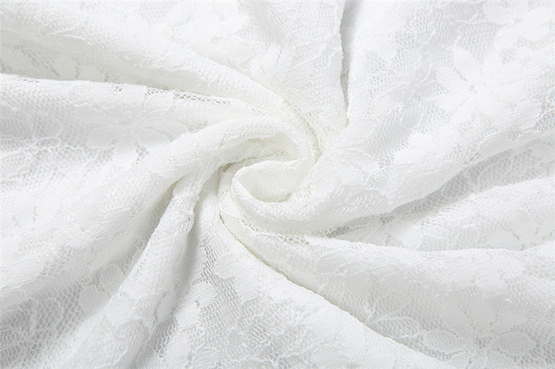 Off shoulder long sleeve lace solid maxi dress  | Festival Outfits Women