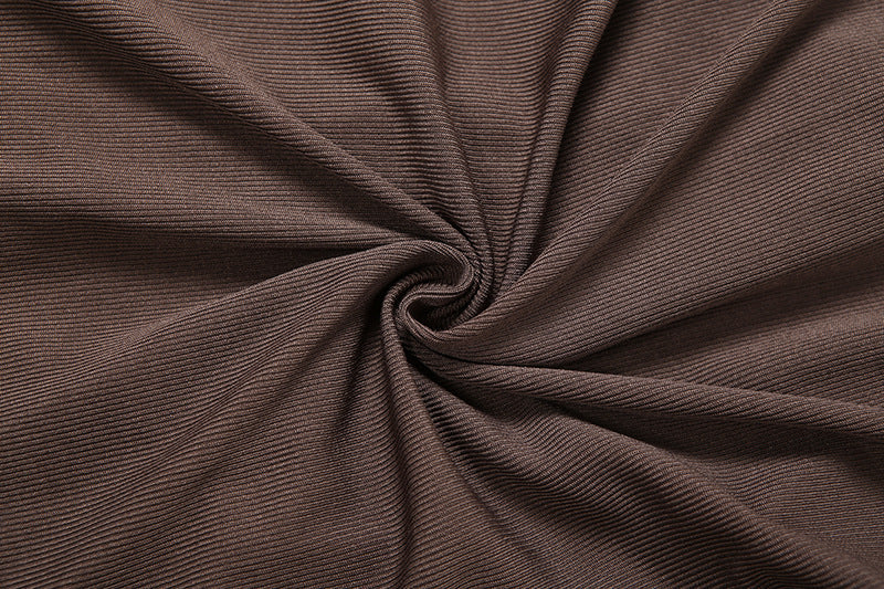 Long sleeve button round neck ruched mini dress  | Festival Outfits Women