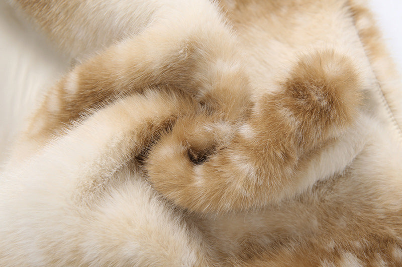 Zip-up fluffy contrast mini skirt  | Festival Outfits Women