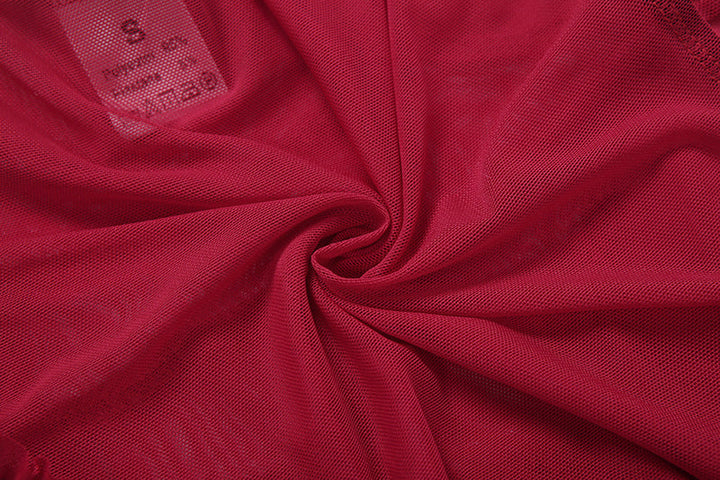 Ruffle mesh backless solid tube top  | Festival Outfits Women