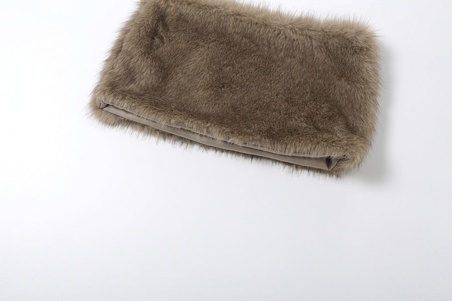 Sweetheart neck solid fluffy top  | Festival Outfits Women