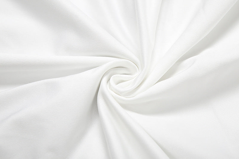 Hollow out v neck ruched long sleeve cut out mini dress  | Festival Outfits Women