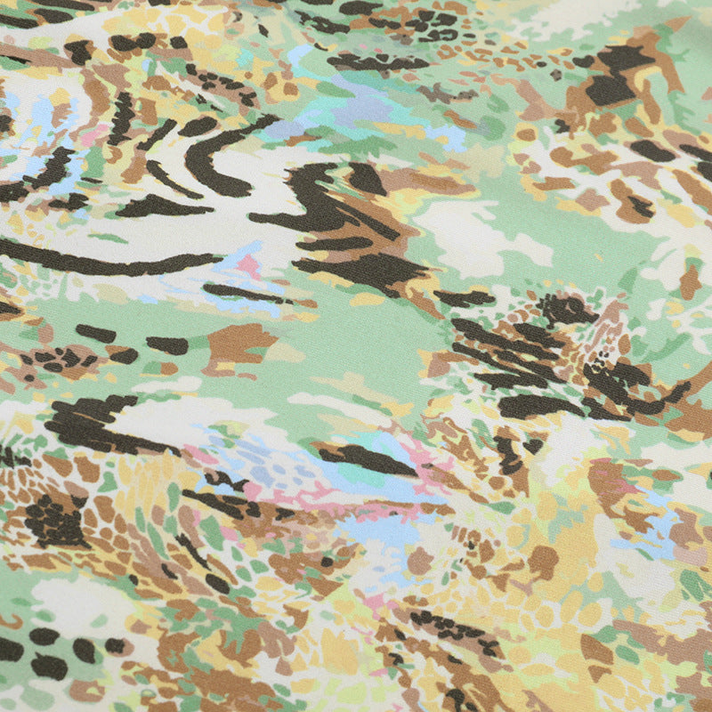 Glitter square neck print self tie cami maxi dress  | Festival Outfits Women