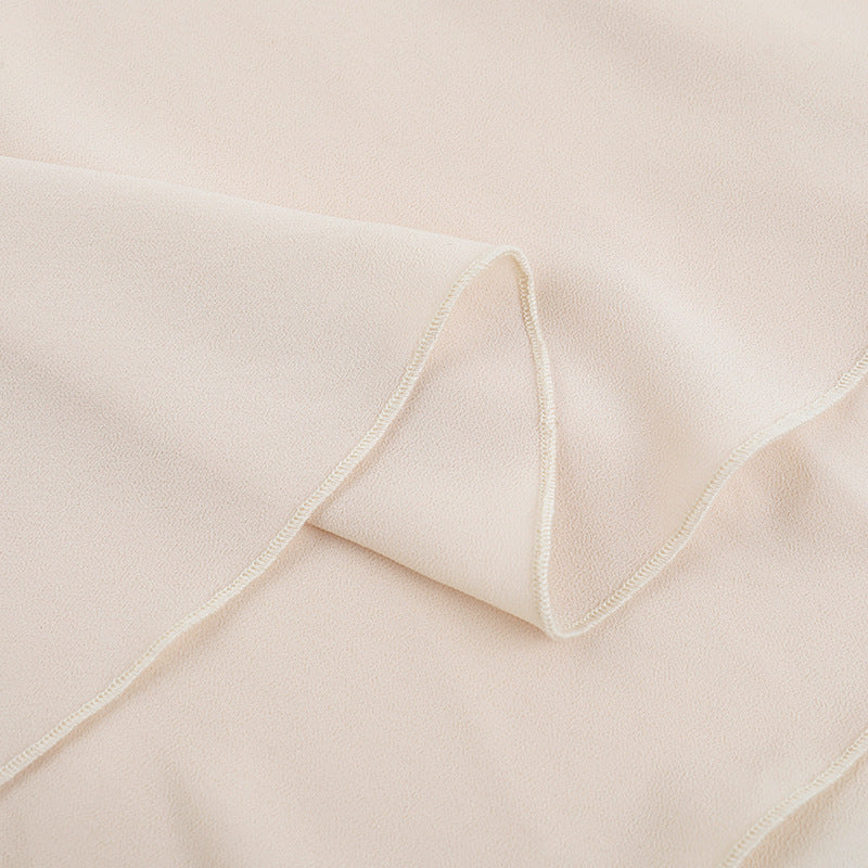 Ruched self tie halter chiffon zip-up mini dress  | Festival Outfits Women