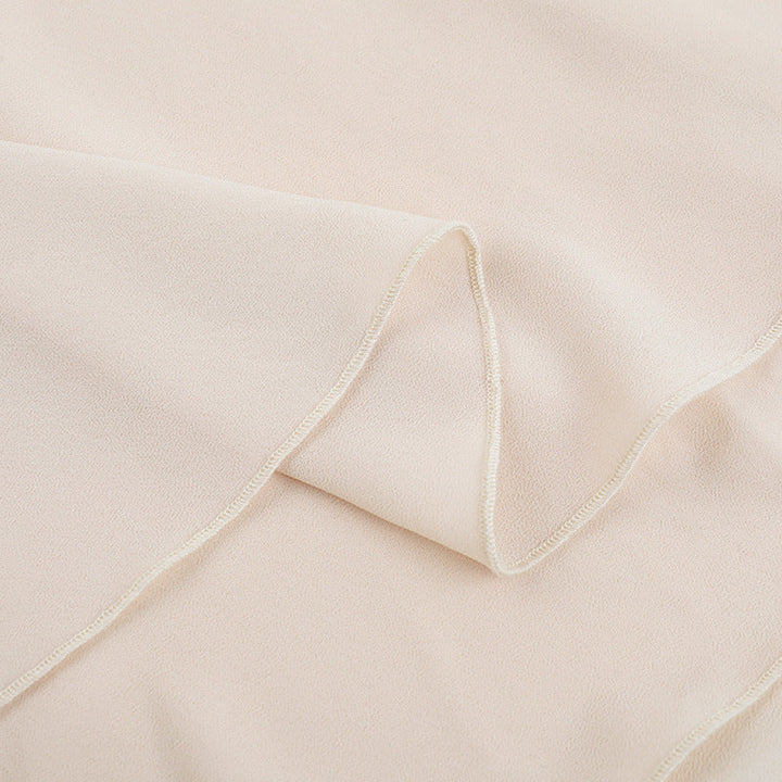 Ruched self tie halter chiffon zip-up mini dress  | Festival Outfits Women