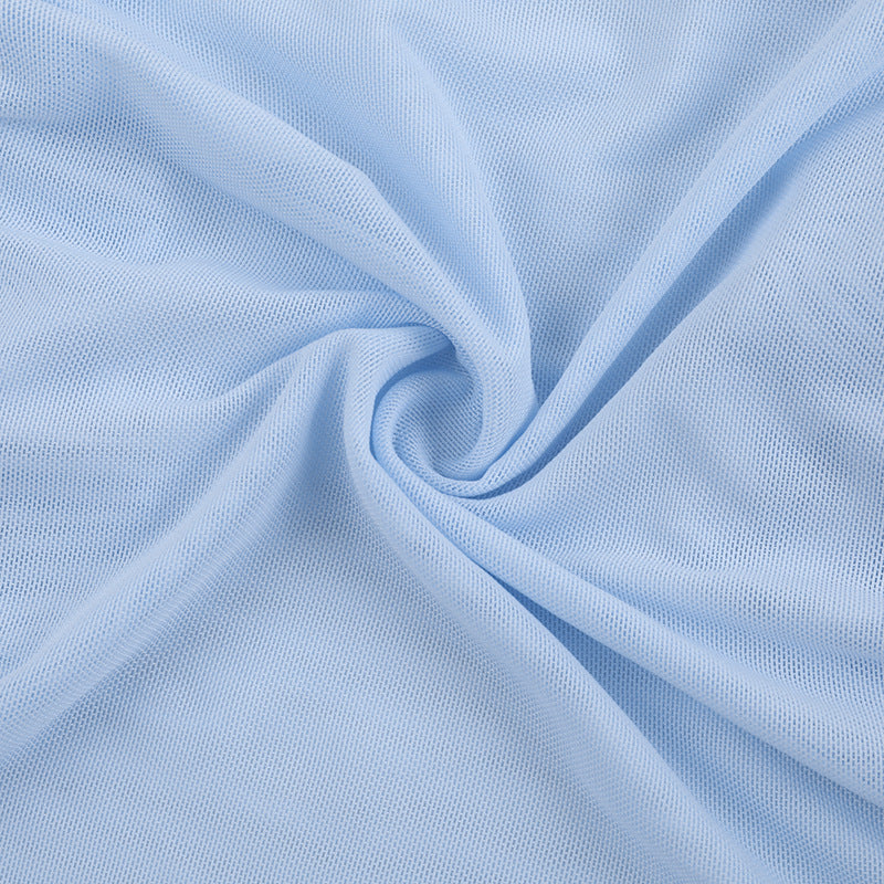 Self tie halter flower applique mesh hollow out cut out maxi dress  | Festival Outfits Women