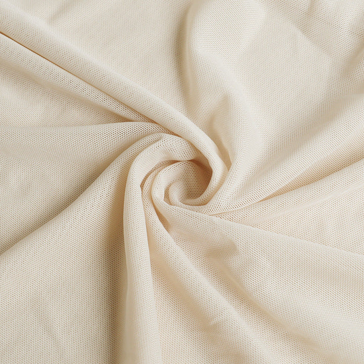 High slit hollow out self tie halter mesh cut out maxi dress  | Festival Outfits Women