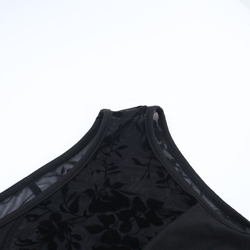 Crewneck ruched irregular sleeveless mini dress  | Festival Outfits Women