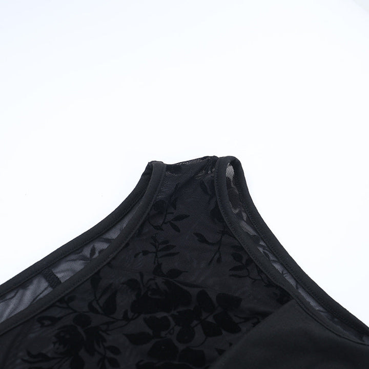 Crewneck ruched irregular sleeveless mini dress  | Festival Outfits Women