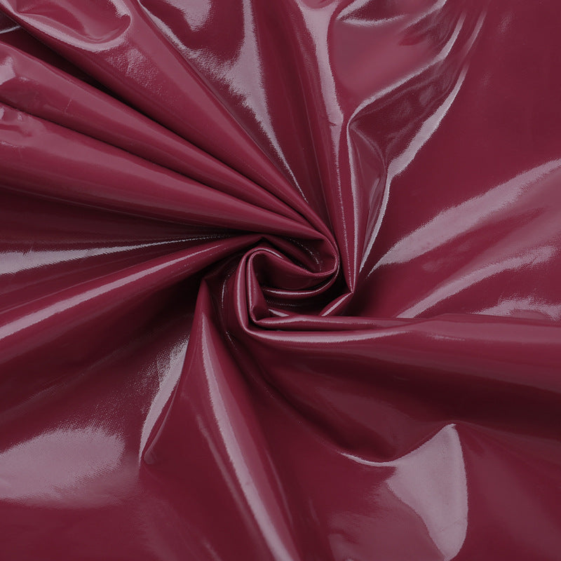 Notch neck PU leather zip-up halter mini dress  | Festival Outfits Women