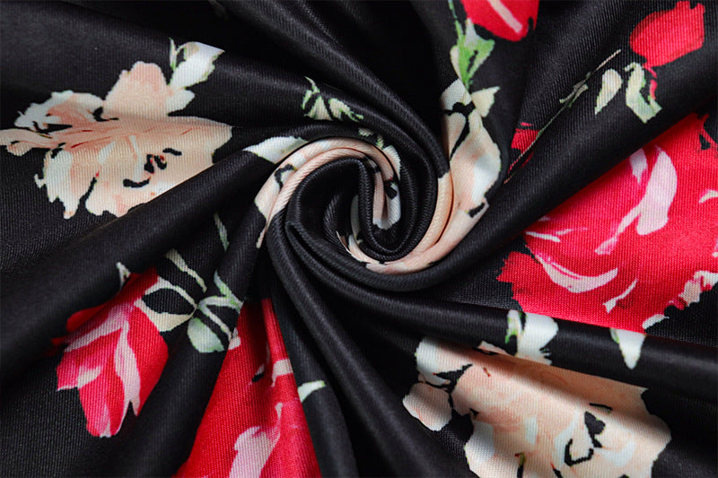 Self tie halter flower print ruched mini dress  | Festival Outfits Women