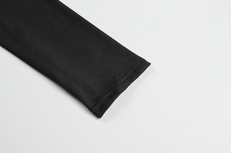 Long sleeve hollow out crewneck solid cut out midi dress  | Festival Outfits Women