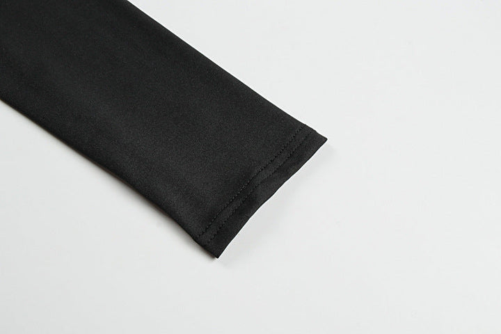 Long sleeve hollow out crewneck solid cut out midi dress  | Festival Outfits Women