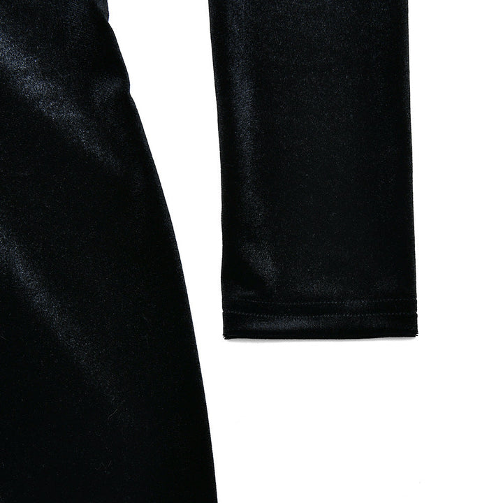 Long sleeve mesh zip-up crewneck midi dress  | Festival Outfits Women