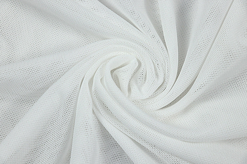 Hollow out o ring long sleeve mesh cut out maxi dress  | Festival Outfits Women