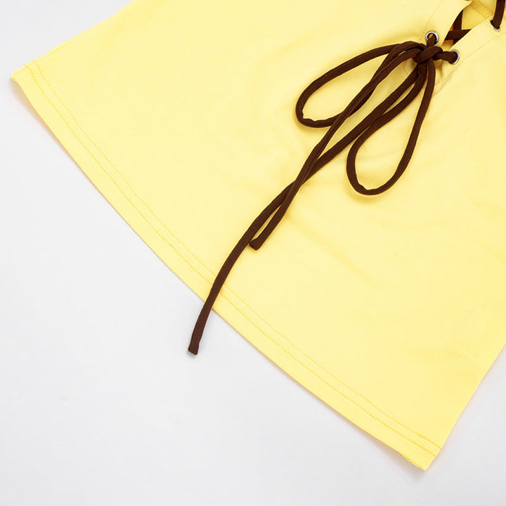 Self tie hollow out backless tube cut out top  | Festival Outfits Women