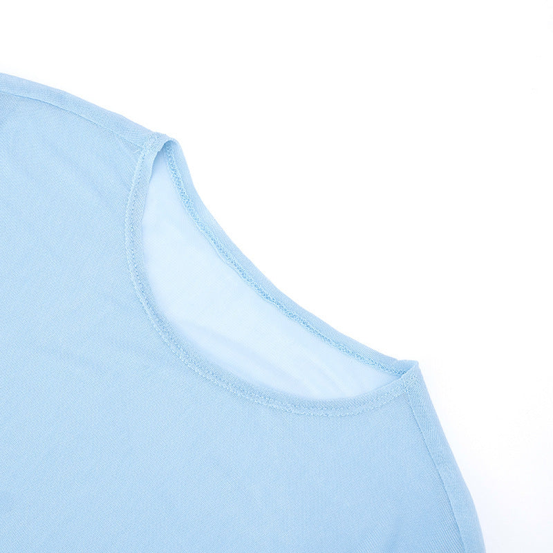 Hollow out crewneck short sleeve mesh cut out mini dress  | Festival Outfits Women