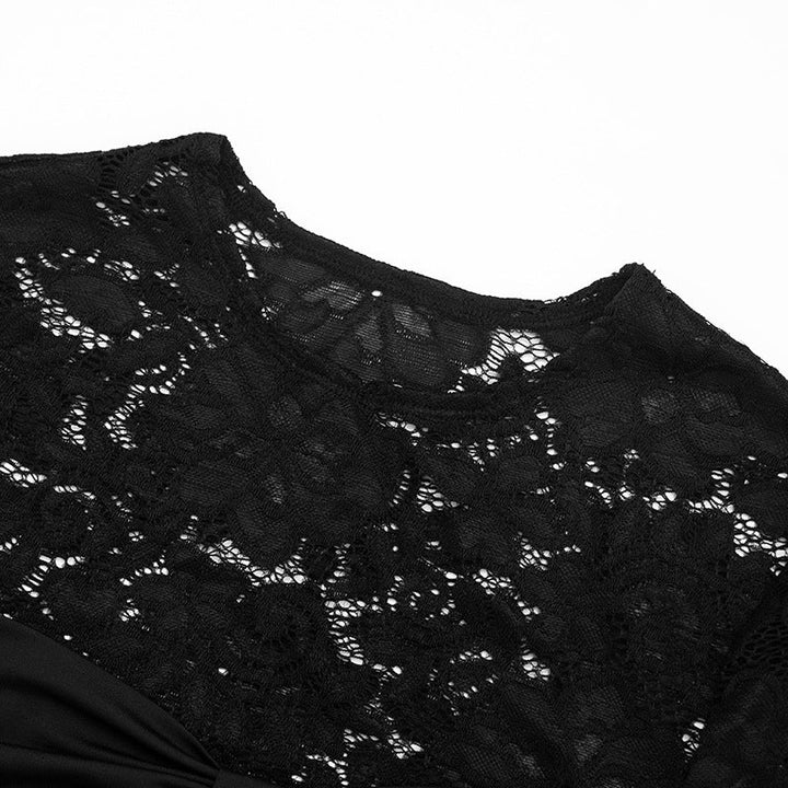 Lace long sleeve crewneck ruched low rise pant set  | Festival Outfits Women