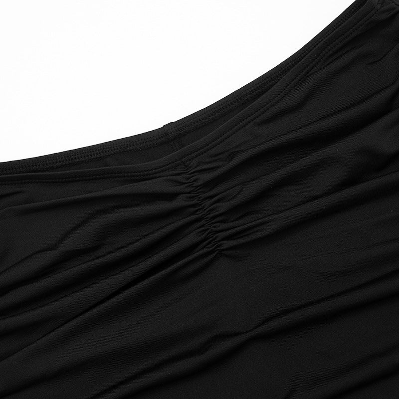 Lace long sleeve crewneck ruched low rise pant set  | Festival Outfits Women