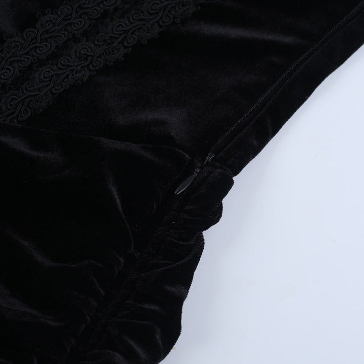 Ruched zip-up v neck backless cami midi dress  | Festival Outfits Women