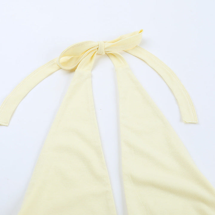 Hollow out v neck self tie halter flower print cut out maxi dress  | Festival Outfits Women