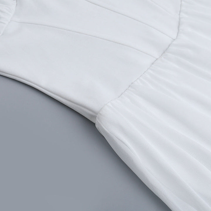 Halter self tie ruched backless solid mini dress  | Festival Outfits Women