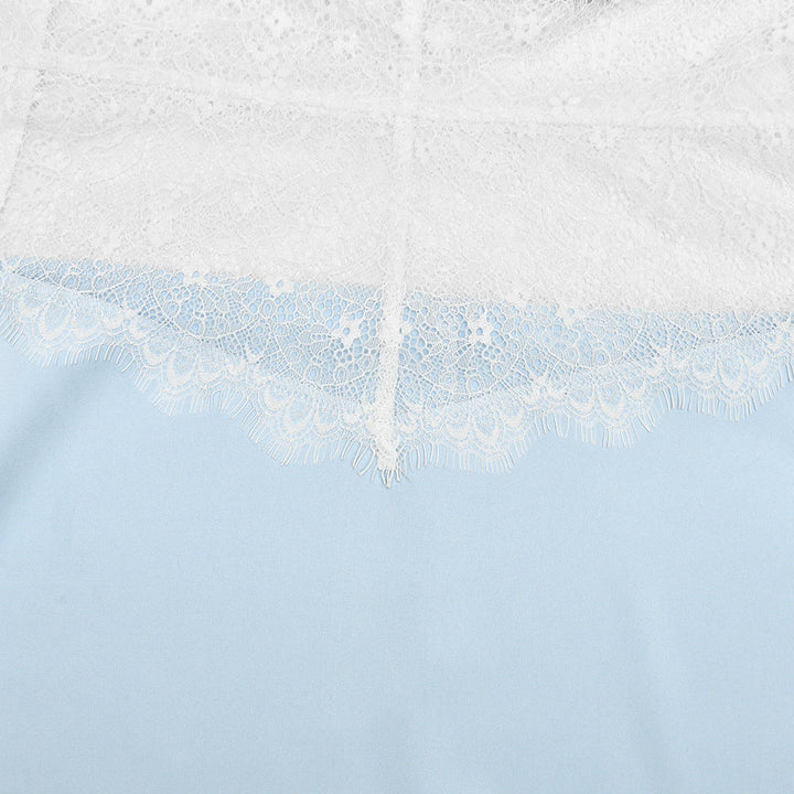 Lace patchwork backless tube maxi dress  | Festival Outfits Women