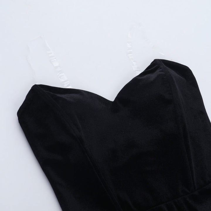 Ruched v neck zip-up backless cami mini dress  | Festival Outfits Women