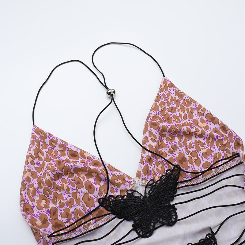 Print v neck cross back backless maxi dress  | Festival Outfits Women