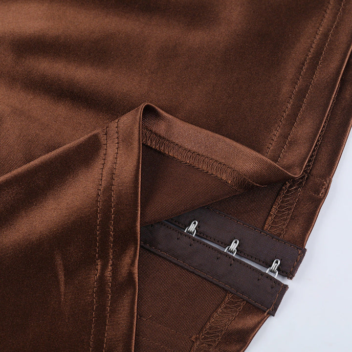 Satin button corset backless cami top  | Festival Outfits Women