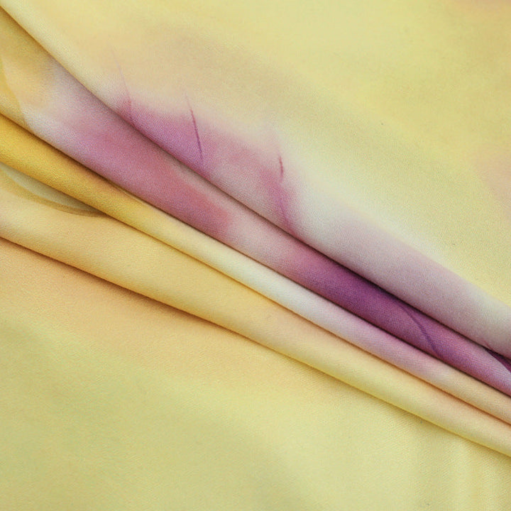 Halter self tie print deep v neck mini dress  | Festival Outfits Women