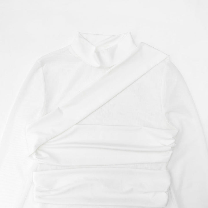 Long sleeve high neck mesh button bodysuit  | Festival Outfits Women