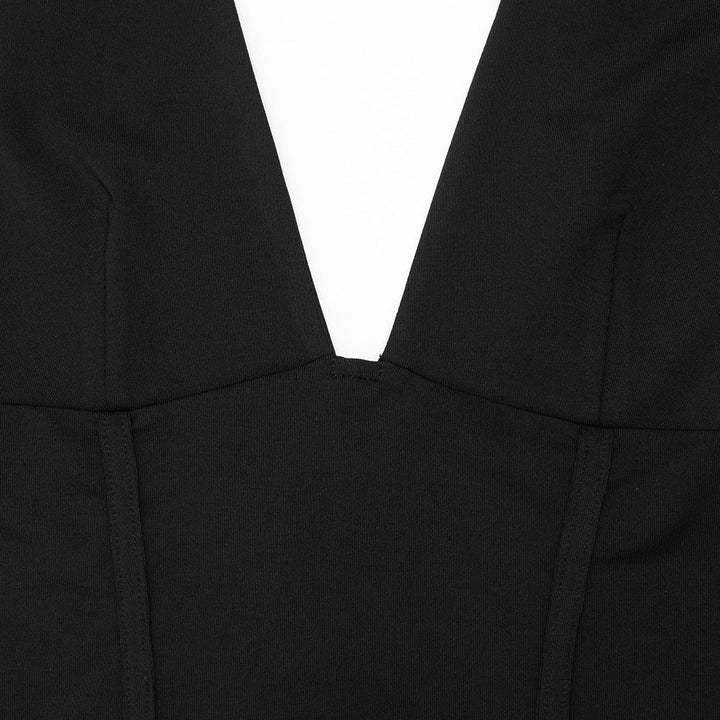 Mesh v neck long sleeve solid self tie top  | Festival Outfits Women