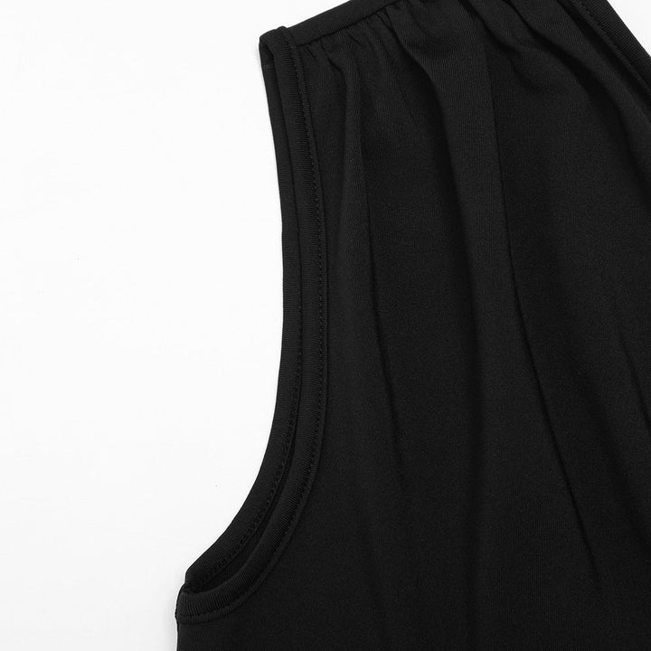 One shoulder ruched slit solid irregular maxi dress  | Festival Outfits Women