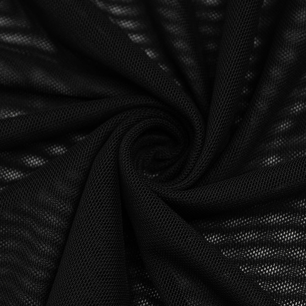 Halter self tie mesh ruched v neck maxi dress  | Festival Outfits Women