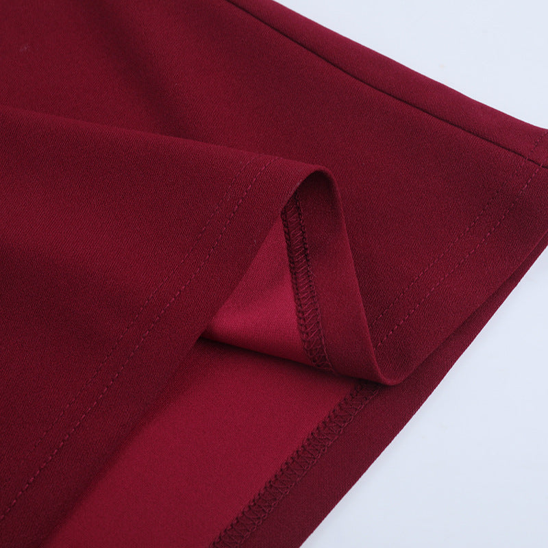 Irregular pleated slit halter self tie maxi dress