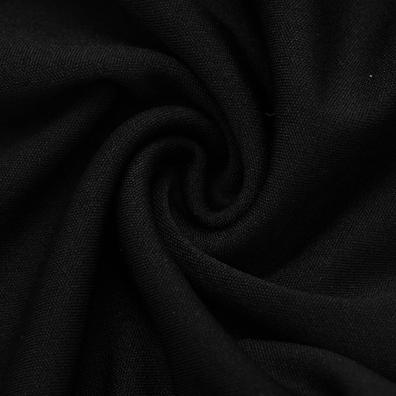 Halter self tie deep v neck backless jumpsuit