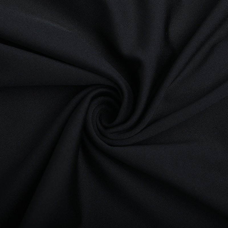 Lace hem slit v neck backless cami maxi dress