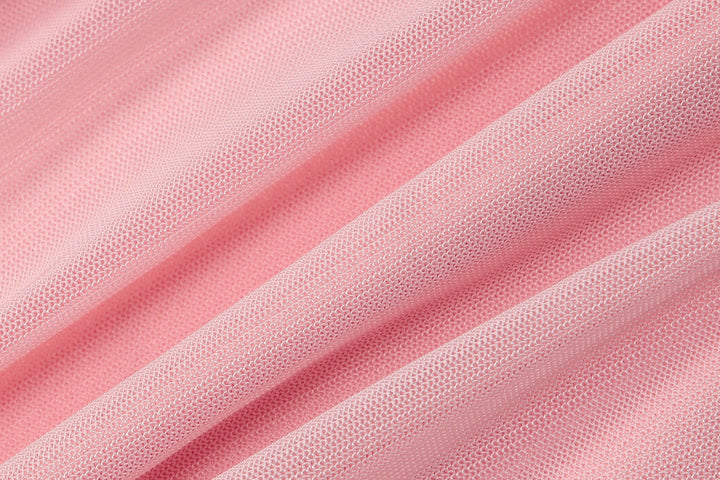 Ruched one shoulder irregular mesh solid top