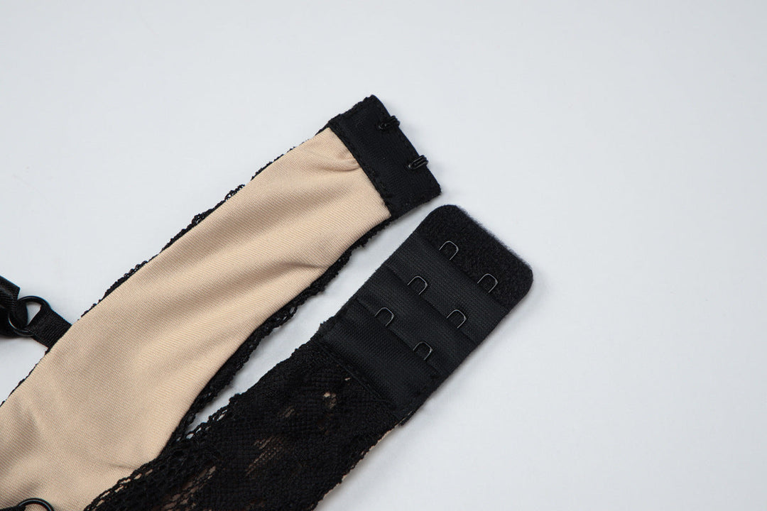 Cross back lace o ring hollow out maxi dress